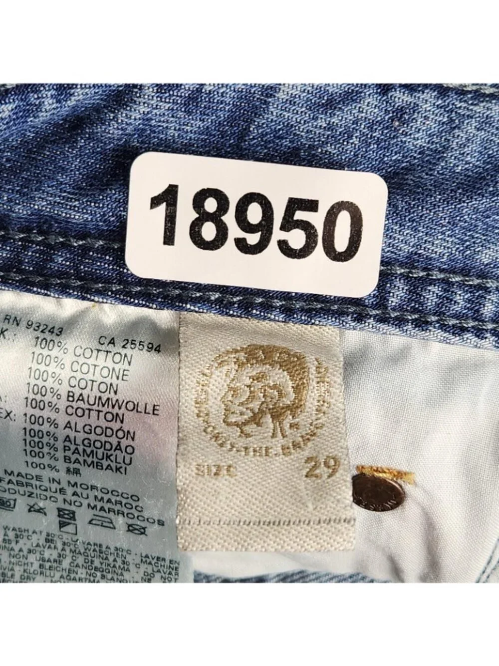 Diesel Jeans Mens 29x32 Blue Zatiny Bootcut Denim Medium Wash Button Fly Casual